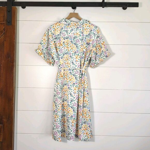 Summersalt The Do It All Belted Shirtdress in Wildflower Fields Print Size M - Picture 5 of 10